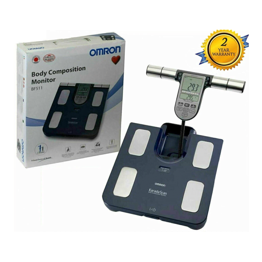 Omron BF511 Family Body Composition Scale Monitor Dark Blue Sharaf